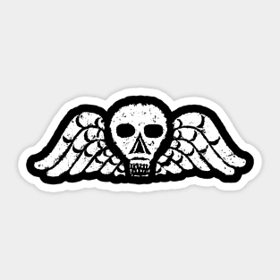 Death's Head Skull Gravestone Rubbing 05 Sticker